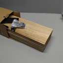 WOPITUES Wood Floating Shelves Set of 6, Shelves for Wall Decor, Farmhouse Shelf for Bedroom, Bathroom Storage Shelves, Book Shelves for Living Room - Rustic Brown (16.5 Inch)