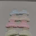 8 Pcs Large Acrylic Hair Claw Clips for Women Non slip Strong Hold Clamps for Thick and Thin Hair(Floral,Elegant Color)