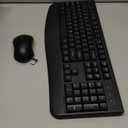 Wireless Keyboard and Mouse Combo, EDJO 2.4G Full-Sized Ergonomic Computer Keyboard with Wrist Rest and 3 Level DPI Adjustable Wireless Mouse for Windows, Mac OS Desktop/Laptop/PC (Black)