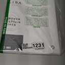 LiBa Bathroom Shower Curtain Waterproof Plastic Shower Curtain Premium PEVA Non-Toxic with Rust Proof Grommets Frosted 8G Bathroom Accessories 72x72