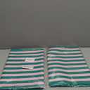 Heyfary Light Pink and Green Cabana Stripe Table Runner Summer Pool Kids Birthday Baby Shower Wedding Party Decoration Home Kitchen Dining Room Table Decor (Green, 13" x 72"), Pack Of 2