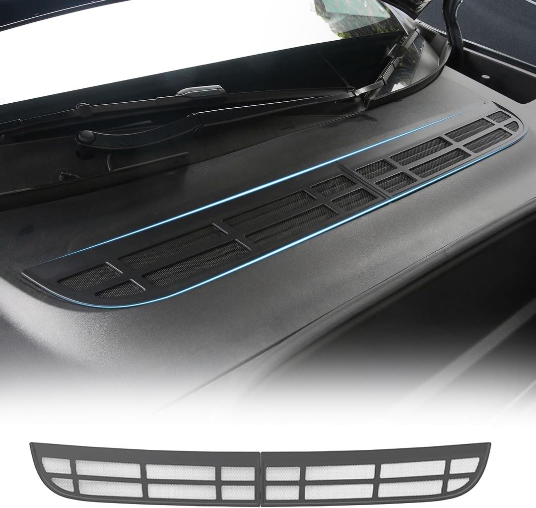 TOPABYTE Air Intake Vent Grille Cover for Tesla Model Y Juniper 2025 2026 Air Vent Cover Air Flow Vent Intake Protective Air Conditioning Grille Grid Mesh Inlet Guard Model Y Launch Series Accessories