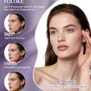 FOLOKE LED Light Therapy Mask Skin Care Mask, LED face & neck Red 6305nm & NIR 830nm Wavelength,USB C Rechargeable for Home Use Working Travel Yoga (Sakura Pink