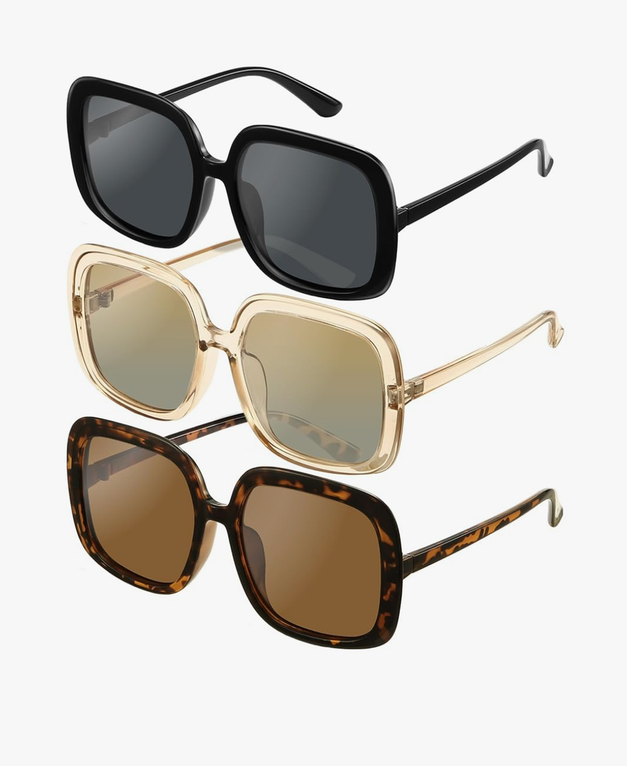 miyya Oversized Polarized Sunglasses Women, Trendy Retro Sun Glasses for Women 2025, Oversized Shades