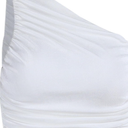One Shoulder Sleeveless Crop Top Summer Asymmetrical Ruched Vest Tank Tops Y2K