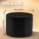 12-Pack 12oz Candle Tins with Lids, Metal Candle Jars for Candle Making, Bulk Empty Containers for Beginners & DIY Storage -Black