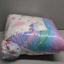 MWMWMW 6-Piece Unicorn Bedding Sets Twin for Girls Kids, Kawaii Pink Rainbow Unicorn Comforter Set, Pink Girls Twin Size Bedding Set with Comforter, Pillowcase, Sheet Set & Pillow Cover