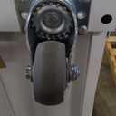 Upgraded Tall & Wide Metal Storage Cabinet with Doors & 4 Adjustable Shelves | Heavy-Duty Black Lockable Garage Cabinet with Wheels & Pegboard for Office, Gym, Basement, Warehouse (White)