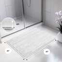 Washable Bathroom Rug 20" x 30", Extra Soft Bath Mat, Absorbent and Non Slip Bath Rug for Shower, Bathtub, Sink, Floor