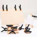 20 Pack 4.5 inch Plastic Spring Clamps, Black Heavy Duty Clips, Backdrop Clips, Woodworking Clamps, Plastic Clamps for Crafts, Backdrop Stand, Woodworking, Photography