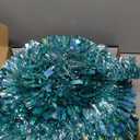 5 FT Pencil Christmas Tree, Collapsible Artificial Sequin Pop Up Christmas Tree, Skinny Pencil Tinsel Christmas Trees, Xmas Tree for Home Apartment Basement Fireplace (Pure Blue)