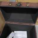 Handmade Pirate Treasure Chest with Latch - Vintage Wooden Storage Trunk and Treasure Box with Hinged Lid - Antique Decorative Storage Box for Pirate-Themed Birthday Party and Keepsakes