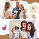 Novabright Grandparent Reveal Keepsake Pregnancy Announcement for Grandparents I Can't Wait to Meet You Ultrasound Picture Frame Keepsake Box Baby Announcement Sign Love at First Sight Gift