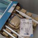 Rechargeable Pool Leaf Vacuum, 83GPM Powerful Suction Cordless Pool Skimmer for Inground & Above Ground Pools with 6.6Gal Leaf Catcher Bag and Telescopic Pole for Heavy Debris Areas