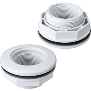 Replacement for Hayward SP1023 1-1/2-Inch FIP Inlet Return Fitting with Locknut and Gasket for Above Ground or Inground Pool Return Hose Fitting, Above Ground Pool Vinyl Fiberglass Accessories-2 Pack