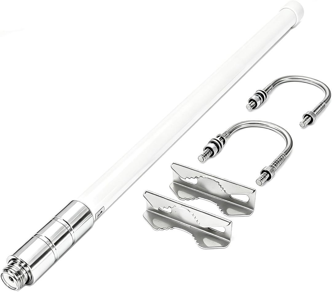 B01 PL259 VHF UHF Antenna Omnidirectional Fiber Glass 16.93inch