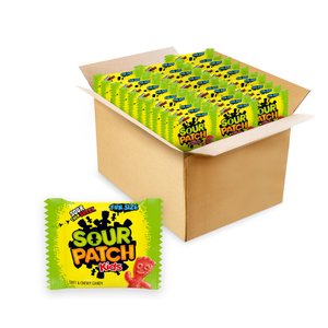 SOUR PATCH KIDS Soft & Chewy Candy, Bulk Candy, 140 Snack Packs BB: 28 Aug 2026