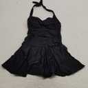 Tempt Me Women One Piece Swimsuit with Skirt Tummy Control Swim Dress Halter Vintage Bathing Suit, Size: XS