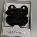 Open Ear Bone Conduction Headphones,True Wireless Bluetooth 5.3 Lightweight Comfort Clip On Earbuds with LED Digital Display Charging Case Sport Built-in Mic IPX7 Waterproof for Running Fitness,Black