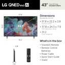 LG 43-Inch Class QNED AI 4K QNED73 Series Mini LED Smart TV w/AI Sound Pro, HDR10, AI 4K Super Upscaling, Filmmaker Mode, Wow Orchestra, Compatible with Alexa (43QNED73BUA, 2026)
