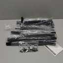 Minicloss 34 Inch Firewood Rack Outdoor Indoor, 2.7ft Wood Storage Rack Stand, Heavy Duty Fire Wood Holder for Fireplace (Black）