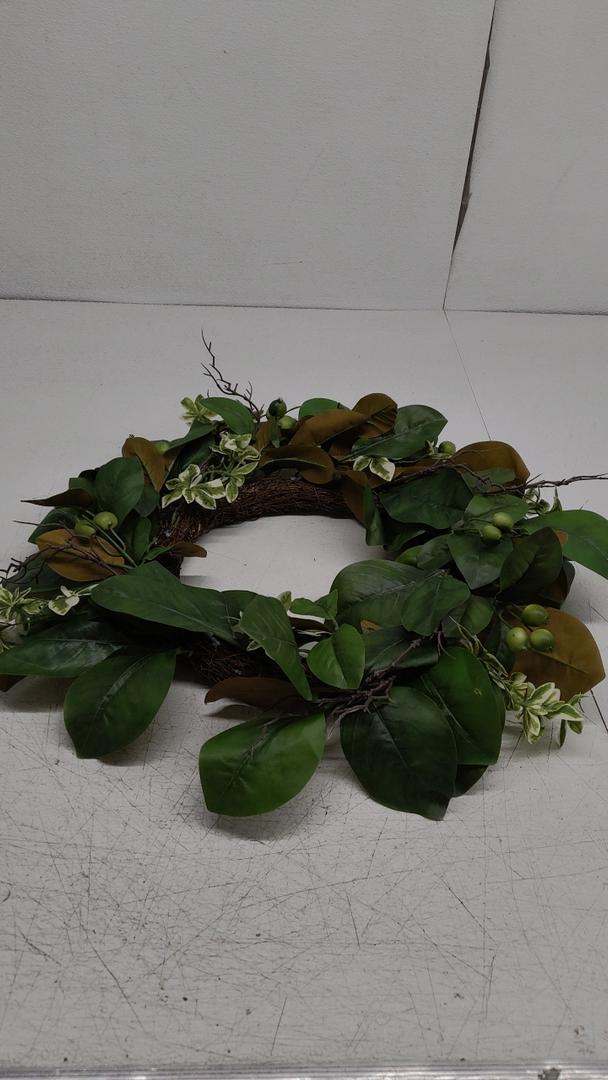 24 Inch Eucalyptus Wreaths for Front Door,Spring Summer Fall Autumn Winter Wreaths,Large Eucalyptus Greenery Wreath with Olive Leaves Berries for Front Door Outdoor Farmhouse Decor All Seasons
