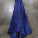 7.5' Patio Umbrella Outdoor Table Market Umbrella with Push Button Tilt/Crank, 6 Ribs (Navy Blue)