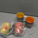 Francesca 14 oz. Porcelain Mugs  Set of 6 Assorted Floral-Inspired Designs  Microwave & Dishwasher Safe  Vibrant, Durable Coffee Cups for Tea, Hot Cocoa, Lattes, or Everyday Use in Style