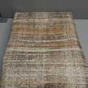 GENIMO Outdoor & Indoor Area Rug 4'x6', Waterproof, Non-Shedding, Easy Cleaning, Abstract Mat for Patio, Living Room, Balcony, Dining Room, Deck, RV, Bedroom, Camping, Outside Carpet, Brown