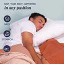 Nuzzle Pillows Queen Size Set of 2 Adjustable Pillows, Luxury Hotel Collection Bed Pillows Best Adjust Height Soft Firm Pillows for Back, Stomach and Side Sleepers