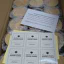 15 Pack Empty Candle Jars, 7oz Frosted Glass Jars with Bamboo Lids Candle Containers in Bulk for Making Candles, Stickers and Labels Included