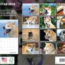 Akita Calendar 2026 Wall Monthly Akitas Gifts For Akita Lovers Women Men Mom Dad | American Made In The USA