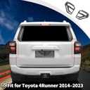 JWWY Tail Light Cover for Toyota 4Runner 20142023, Rear Light Lamp Protective Guard Trim Exterior Accessories,2pcs Black