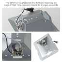S97014212 Light Reflector with Socket for Broan NuTone 763N HB80RL 678 679 Bathroom Ventilation Fan. Fit for Broan Various Models