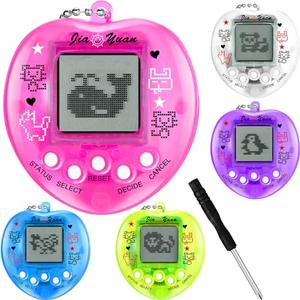 Sosation 3 Pcs Virtual Pets Keychain Virtual Electronic Digital Pets Keychain Christmas Party Favor Stuffers Retro Handheld Game Machine Nostalgic 90s Toy for Girls Boys Birthday Gift