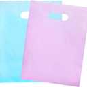 Choice Marts Merchandise Bags Pastel Pink & Pastel Blue Color 200 Count 9"x12" Size 1.5Mil Thick