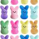 16PCS Easter Stuffed Bunny Plush Toys,Easter Basket Stuffers Egg Fillers,Easter Bunny Bulk Stuffed Animals Plushie for Kids Boys Girls Party Favors Gifts