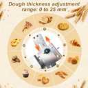 Folding Dough Sheeter Machine, Manual Stainless Steel Dough Roller Machine, 40.5"X22.8" New Pastry Roller for Commercial Home Bakery, Puff Pastry & Pizza