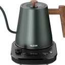 KLEAH Gooseneck Electric Kettle with Temperature Control - 0.8L Automatic Shut Off Tea & Coffee Kettle, Hot Water Boiler Pour Over Coffee Kettle, 1200W Quick Heating Keep Warm, Green