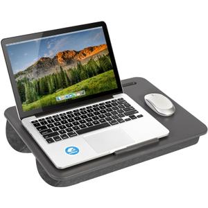 LAPGEAR Original Lap Desk Fits Up to 17 Laptops Charcoal Style No. 45155