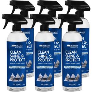 Miracle Sealants Clean Shine & Protect Spray for Granite, Stone, Quartz, Shine & Protect, 24 oz, 5 Pack