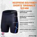 ZONE3 Neoprene Buoyancy Shorts 'Originals' 5/3mm (Black/Blue, XX-Large)