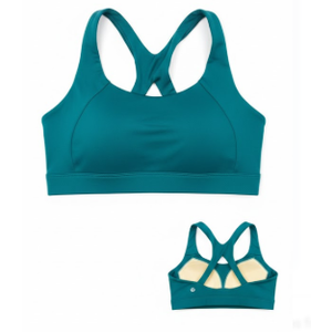 RUNNING GIRL H Support High Impact Sports Bras for Women, High Support Running Strappy Women's Sports Bra with Sewn in Pads XL