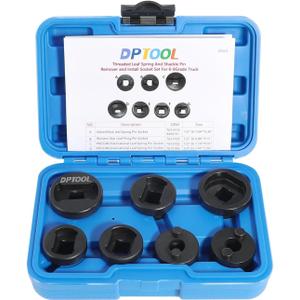 Threaded Leaf Spring And Shackle Pin Remover Installation Socket Set For International Peterbilt Western Star Volvo Mack Kenworth 6-8Grade Truck TG15100 TG15101 TG15102 TG15103 TG15104 TG15105 TG15106
