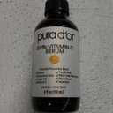PURA D'OR 20% Vitamin C Serum 4 Oz - Lightweight Maximum Strength Formula - Retinol, Hyaluronic Acid, Ferulic Acid - Professional Grade Treatment For Face & Eyes, Wrinkles - Men & Women