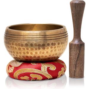 HIMALAYAN HEALING Tibetan Singing Bowls Set~ Meditation Sound Bowl hand Hammered in Nepal For Yoga, Meditation, Mindfulness, Healing & Chakra balancing~
