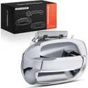A-Premium Front Left Driver Side Exterior Door Handle with Keyhole Compatible with Ford Expedition 2003-2017, Chrome