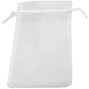 QIANHAILIZZ 50 Pack 12 x 16 Inch Drawstring Jewelry Gift Organza Bags Plant Covers Plants Protection Bag D5B (white)