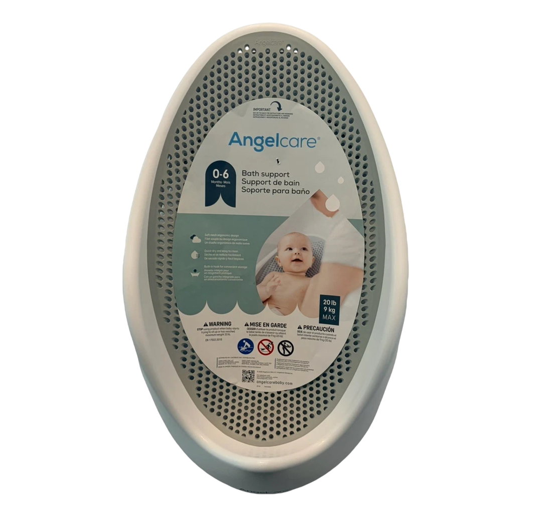 Angelcare Baby Bath Support (Gray) | Ideal for Babies Less Than 6 Months Old