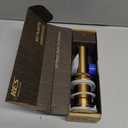 KES Sink Drain Without Overflow Bathroom Pop Up Drain Assembly Stopper Vessel Sink Brushed Gold for 1.6"-1.9" Sink Hole, All Metal Rustproof Brass and 304 Stainless Steel, S2008D-BZ